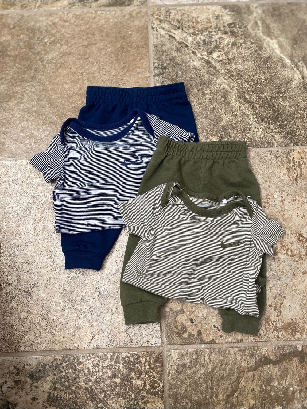 Nike Baby Two-Piece Sets in Navy & Olive